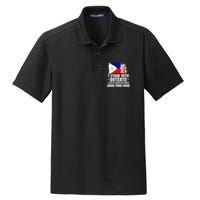 I Stand With Duterte I'M Not Filipino Philippine PRRD Dry Zone Grid Polo