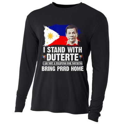 I Stand With Duterte I'M Not Filipino Philippine PRRD Cooling Performance Long Sleeve Crew