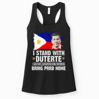 I Stand With Duterte I'M Not Filipino Philippine PRRD Womens Tank Top