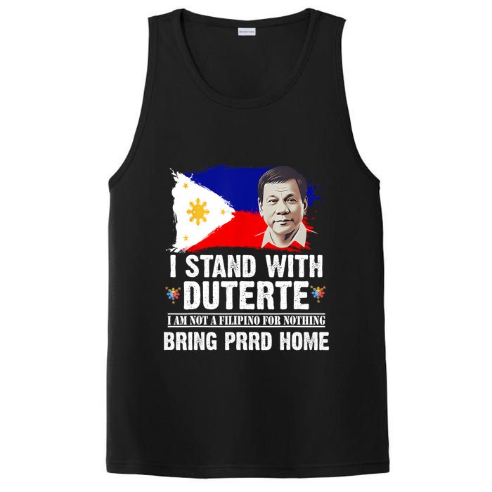 I Stand With Duterte I'M Not Filipino Philippine PRRD PosiCharge Competitor Tank
