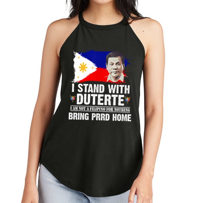 I Stand With Duterte I'M Not Filipino Philippine PRRD Women's Perfect Tri Rocker Tank