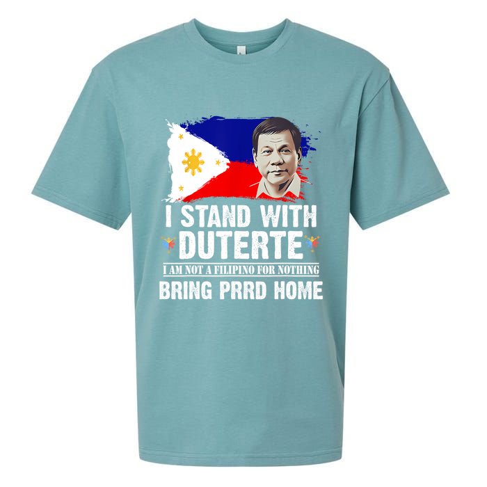 I Stand With Duterte I'M Not Filipino Philippine PRRD Sueded Cloud Jersey T-Shirt