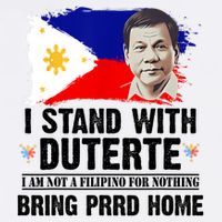 I Stand With Duterte I'M Not Filipino Philippine PRRD Garment-Dyed Sweatshirt