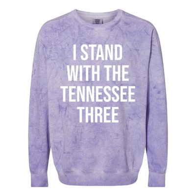 I Stand With The Tennessee Three Colorblast Crewneck Sweatshirt