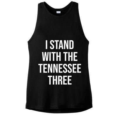I Stand With The Tennessee Three Ladies PosiCharge Tri-Blend Wicking Tank