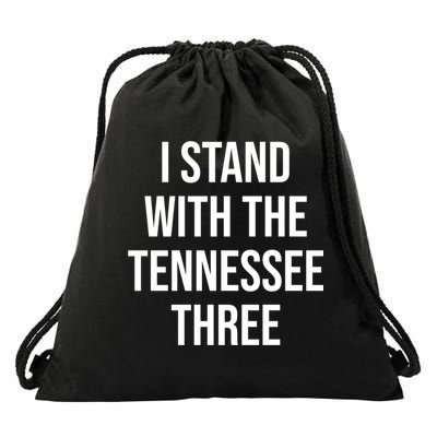 I Stand With The Tennessee Three Drawstring Bag