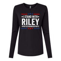 I Stand With Riley Gaines Protect Womens Sports Womens Cotton Relaxed Long Sleeve T-Shirt