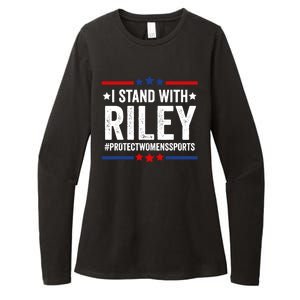 I Stand With Riley Gaines Protect Womens Sports Womens CVC Long Sleeve Shirt