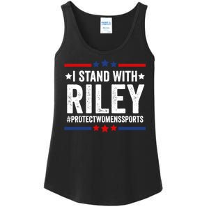 I Stand With Riley Gaines Protect Womens Sports Ladies Essential Tank