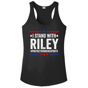 I Stand With Riley Gaines Protect Womens Sports Ladies PosiCharge Competitor Racerback Tank