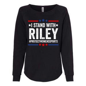 I Stand With Riley Gaines Protect Womens Sports Womens California Wash Sweatshirt