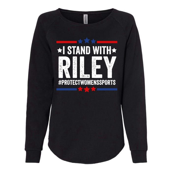 I Stand With Riley Gaines Protect Womens Sports Womens California Wash Sweatshirt