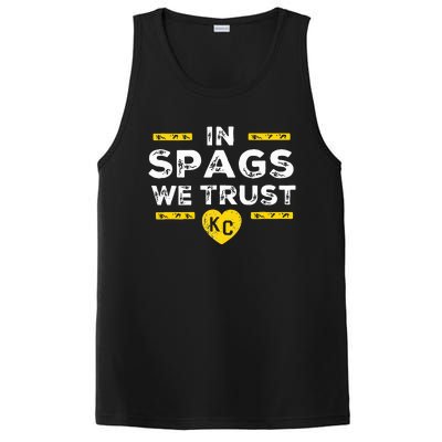 In Spags We Trust Heart Kc Spags Defense PosiCharge Competitor Tank