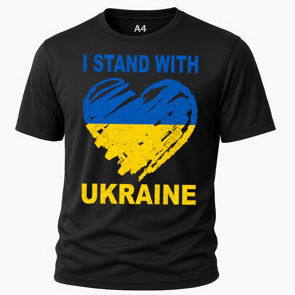I Stand With Ukraine Heart Performance Shirt