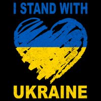I Stand With Ukraine Heart Sustainable Bucket Hat