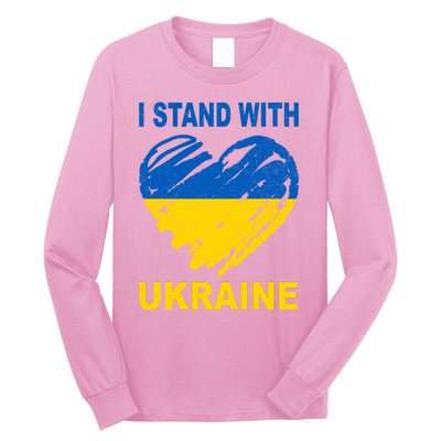 I Stand With Ukraine Heart Long Sleeve Shirt