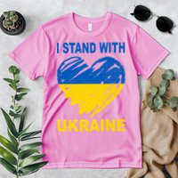I Stand With Ukraine Heart Premium T-Shirt