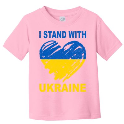 I Stand With Ukraine Heart Toddler T-Shirt