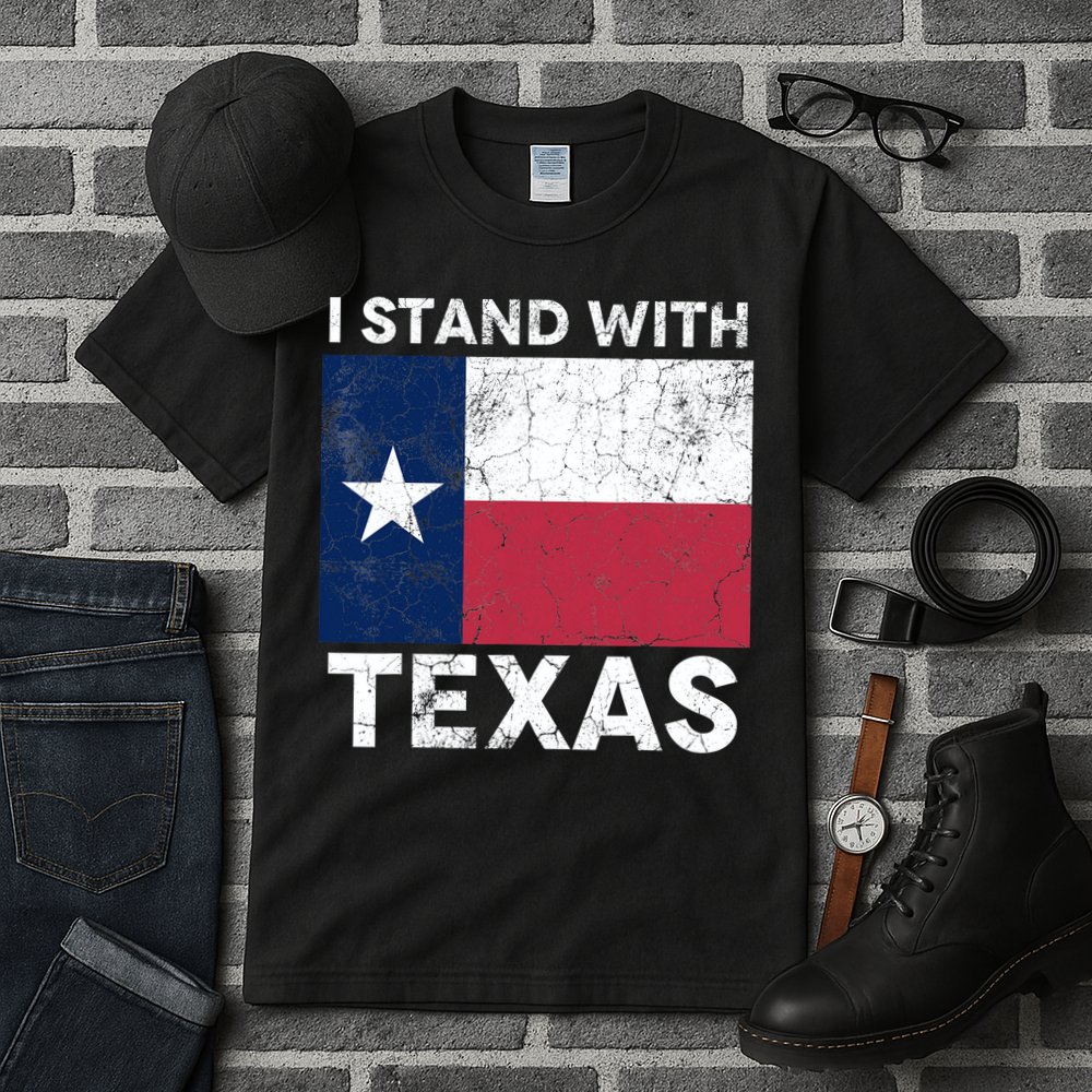 I Stand With Texas Tall T-Shirt