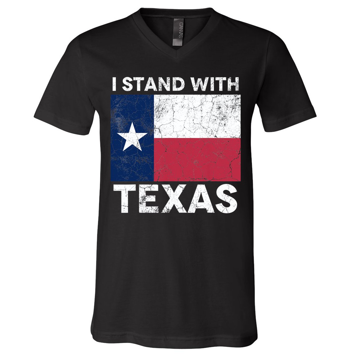 I Stand With Texas V-Neck T-Shirt