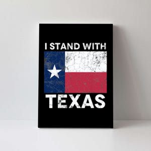 I Stand With Texas Canvas