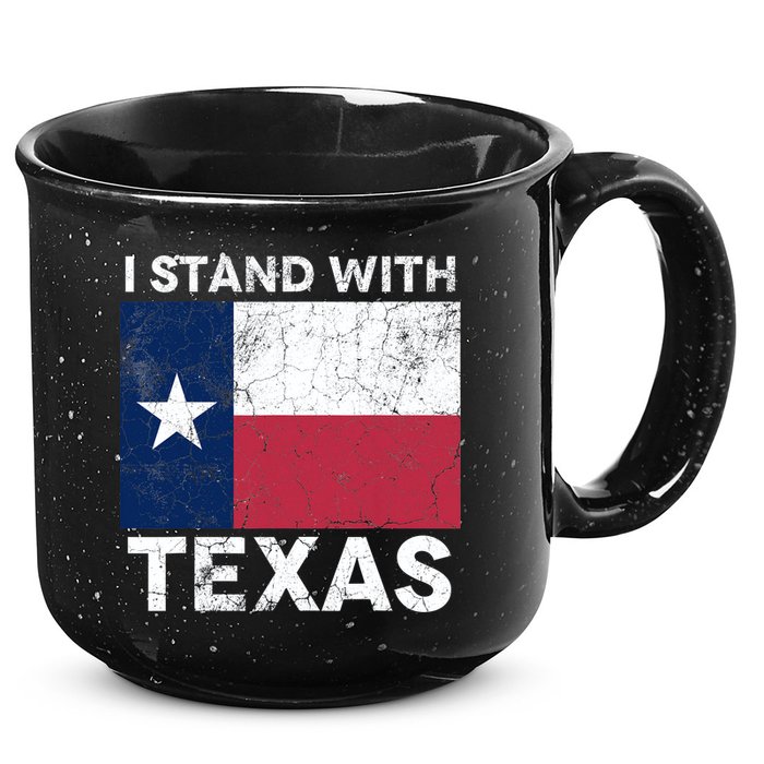 I Stand With Texas 15oz Campfire Ceramic Mug
