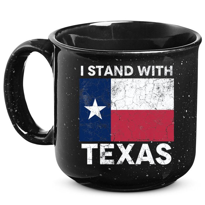 I Stand With Texas 15oz Campfire Ceramic Mug