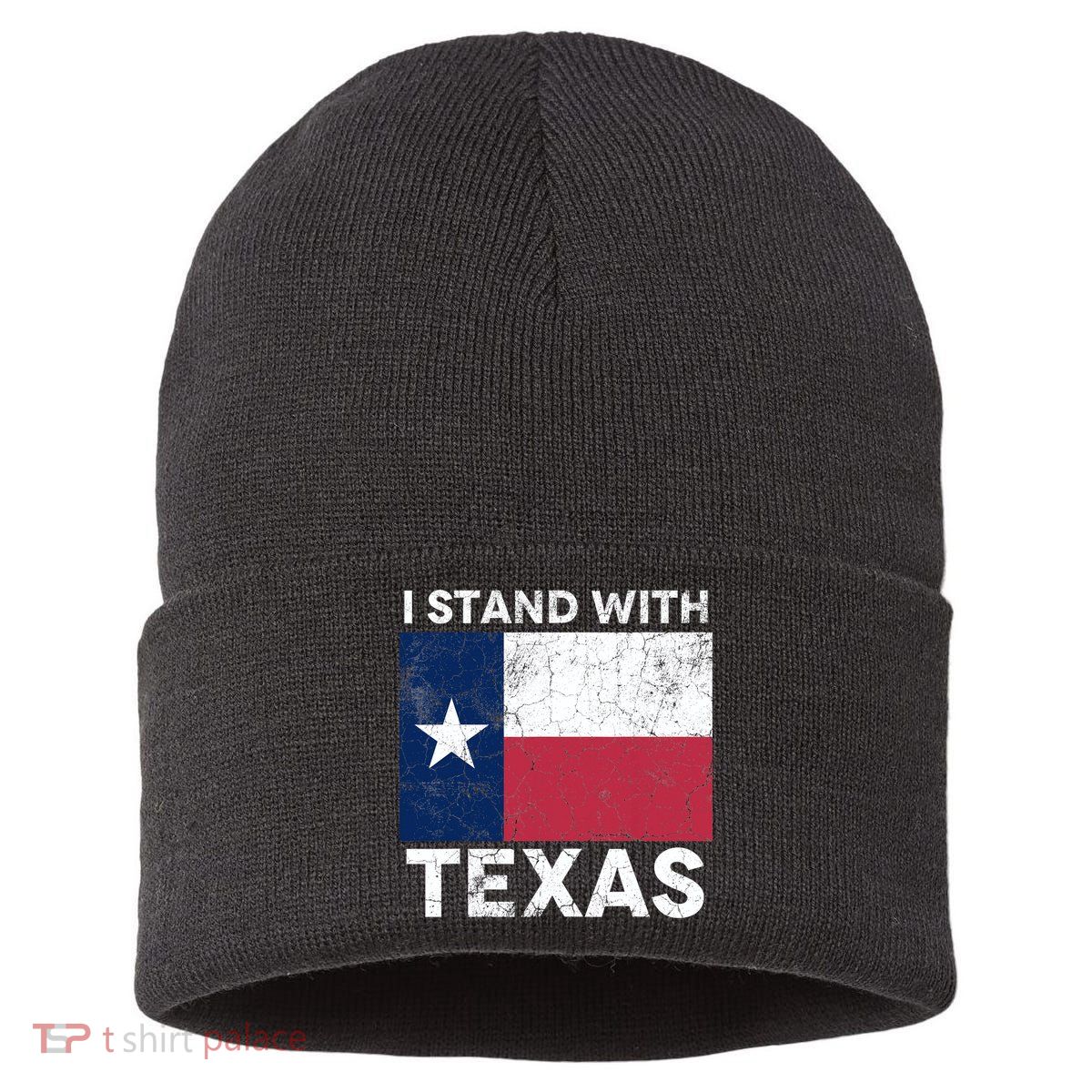 I Stand With Texas Sustainable Knit Beanie