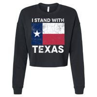 I Stand With Texas Cropped Pullover Crew