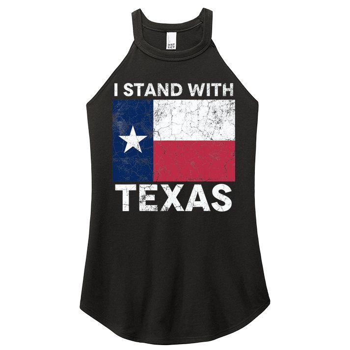 I Stand With Texas Women's Perfect Tri Rocker Tank