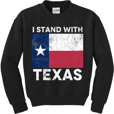 I Stand With Texas Kids Sweatshirt