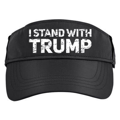 I Stand With Trump Pro Trump Supporter Adult Drive Performance Visor