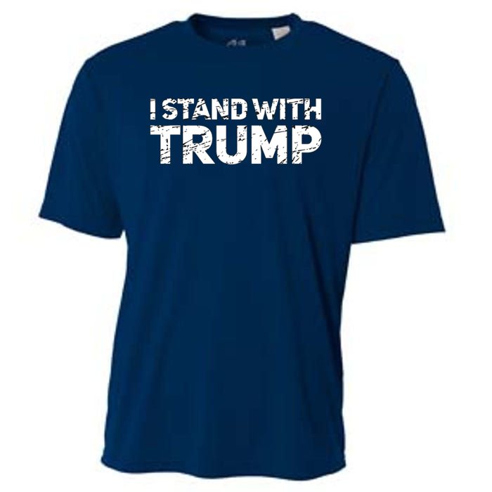 I Stand With Trump Pro Trump Supporter Cooling Performance Crew T-Shirt