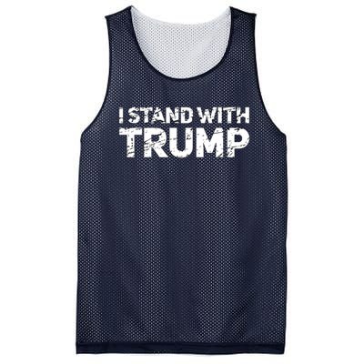 I Stand With Trump Pro Trump Supporter Mesh Reversible Basketball Jersey Tank