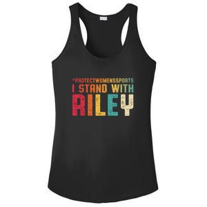 I Stand With Riley Gaines | Protect Womens Sports Ladies PosiCharge Competitor Racerback Tank