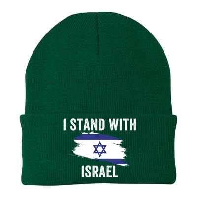 I Stand With Israel I Stand For Peace Usa Israeli Flag Jewish I Support Israel Knit Cap Winter Beanie