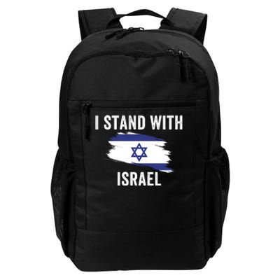 I Stand With Israel I Stand For Peace Usa Israeli Flag Jewish I Support Israel Daily Commute Backpack