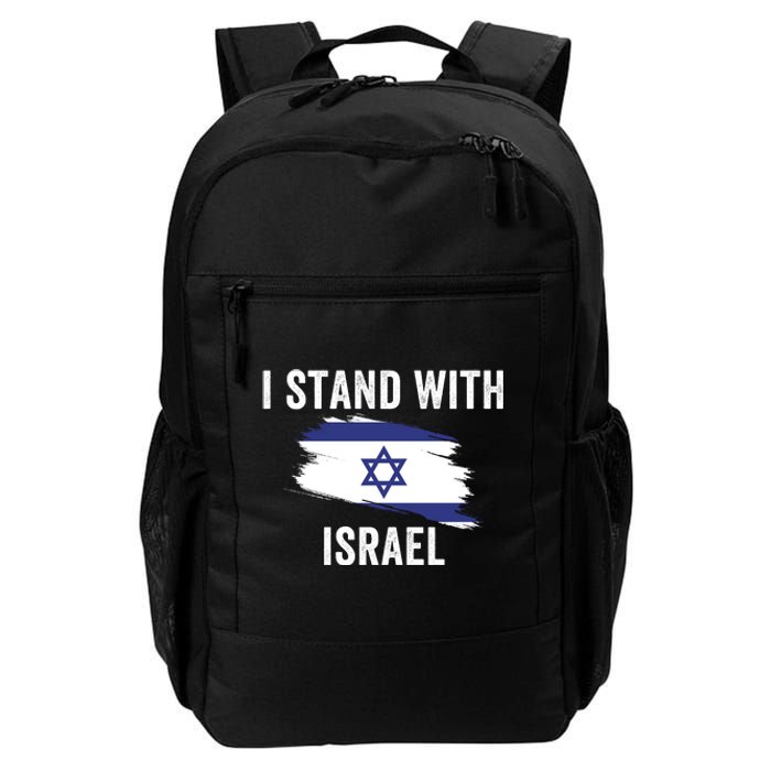 I Stand With Israel I Stand For Peace Usa Israeli Flag Jewish I Support Israel Daily Commute Backpack