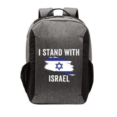 I Stand With Israel I Stand For Peace Usa Israeli Flag Jewish I Support Israel Vector Backpack