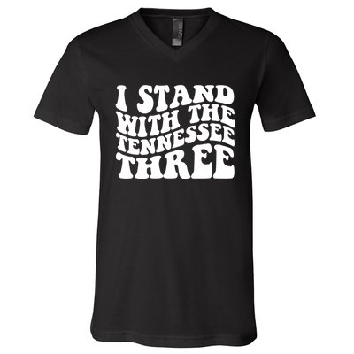 I Stand With The Tennessee Three V-Neck T-Shirt