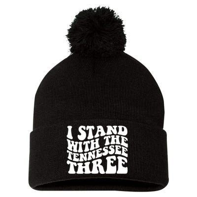 I Stand With The Tennessee Three Pom Pom 12in Knit Beanie