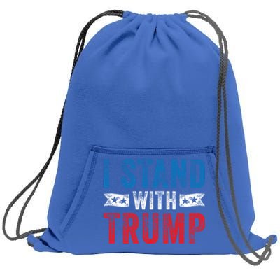 I Stand With Trump 2020 Election Donald Maga Republican Gift Sweatshirt Cinch Pack Bag