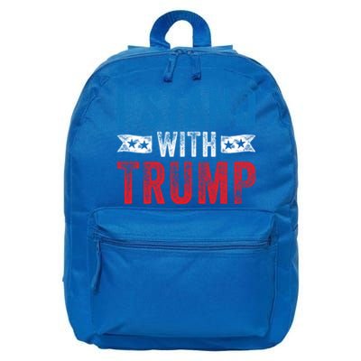 I Stand With Trump 2020 Election Donald Maga Republican Gift 16 in Basic Backpack