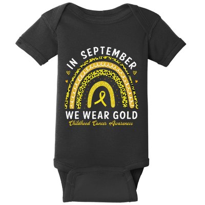 In September We Wear Gold Childhood Cancer Awareness Baby Bodysuit