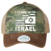 I Stand With Israel Support Israel Us And Israel Flag Legacy Tie Dye Trucker Hat