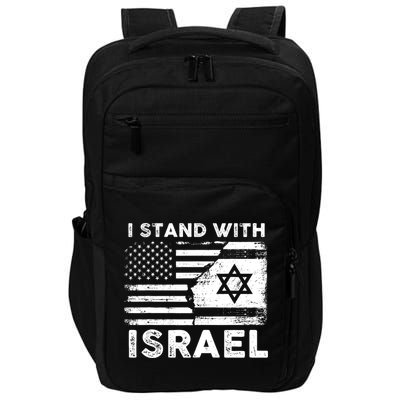 I Stand With Israel Support Israel Us And Israel Flag Impact Tech Backpack