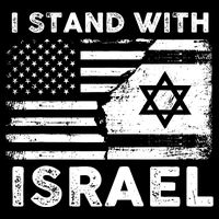I Stand With Israel Support Israel Us And Israel Flag Backpack