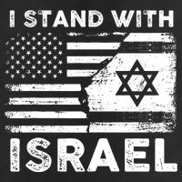 I Stand With Israel Support Israel Us And Israel Flag Microfiber Hand Towel