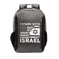I Stand With Israel Support Israel Us And Israel Flag Vector Backpack
