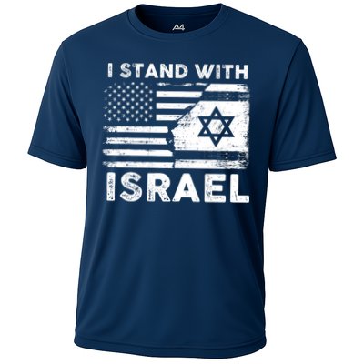 I Stand With Israel Support Israel Us And Israel Flag Performance Shirt